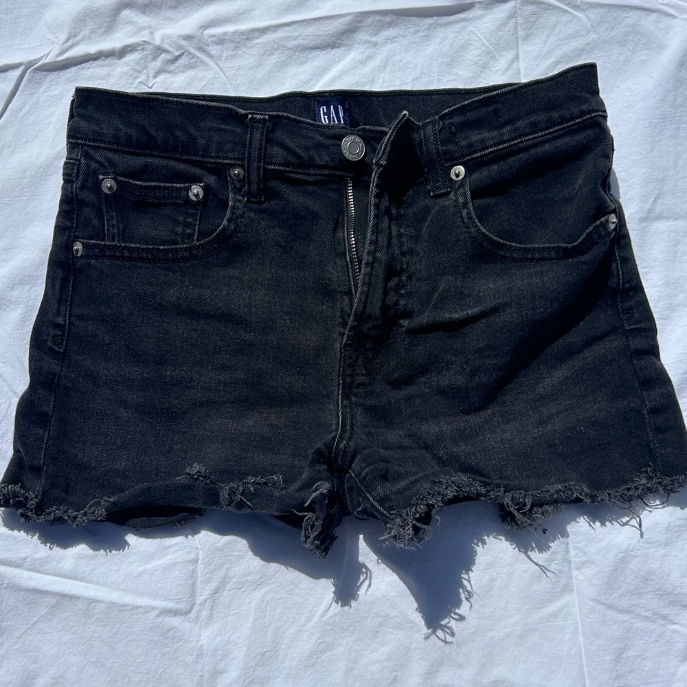 GAP Denim Black Jean Shorts